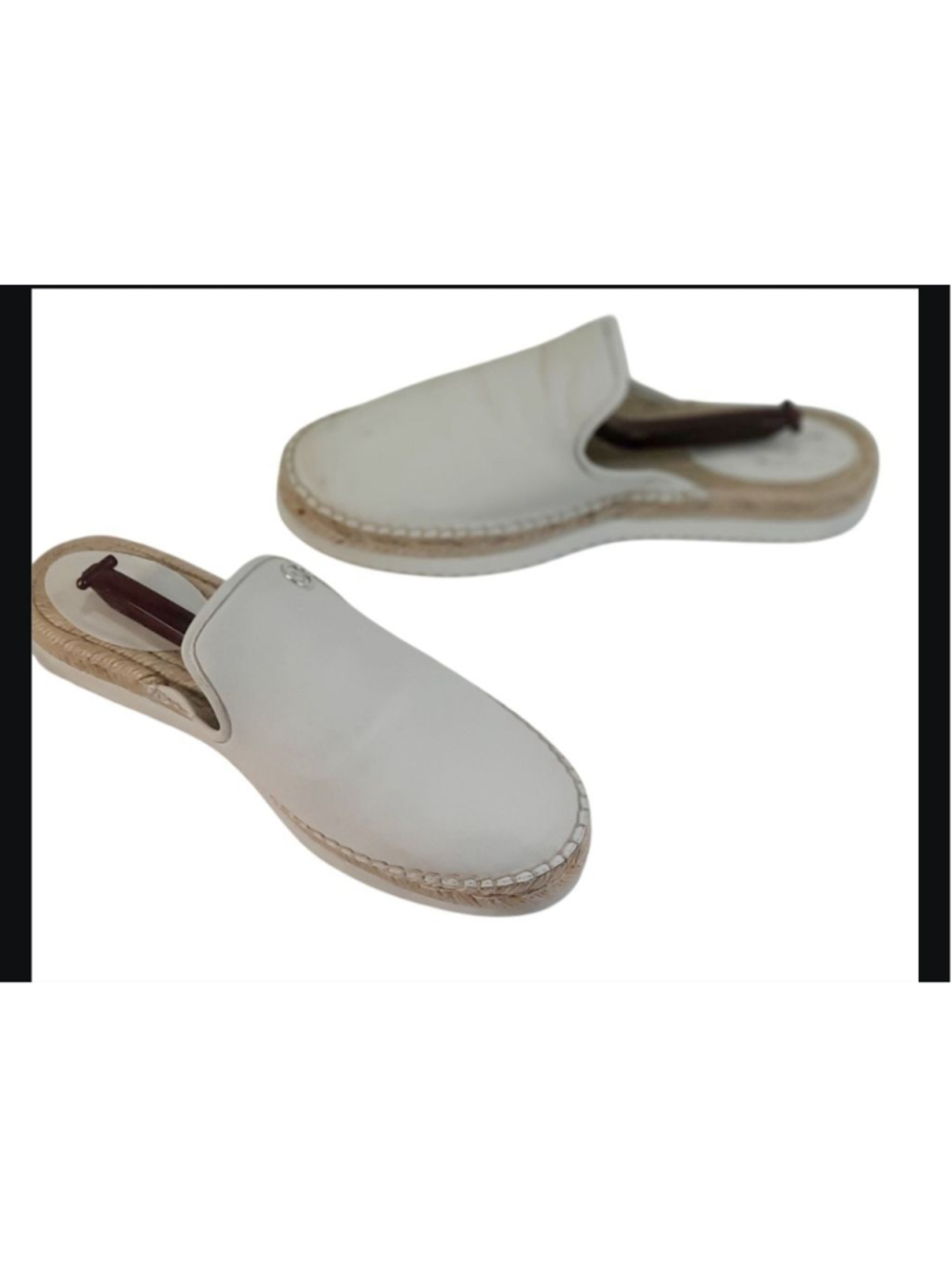 Women’s Michael Kors Hastings Espadrille Raised Sole Leather Mules •Size 10